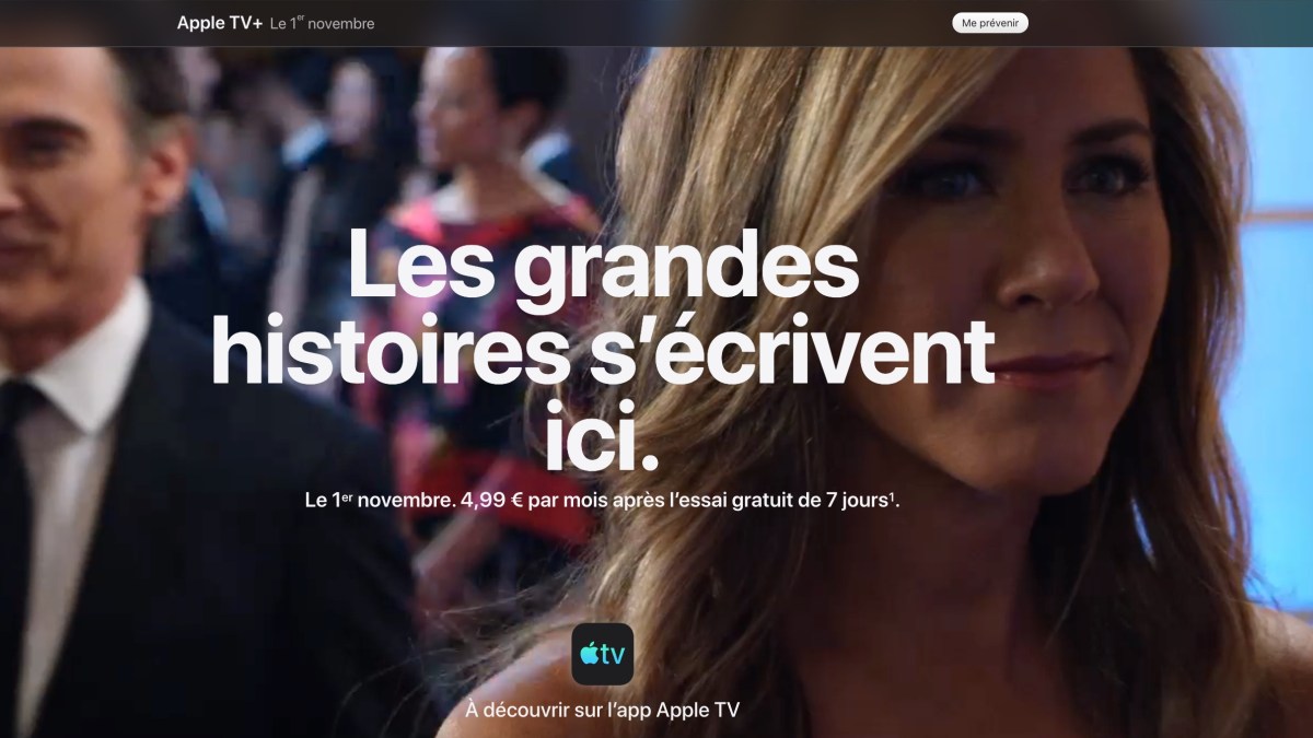 Apple TV+ en France // Source : Apple Apple TV+ en France // Source : Apple