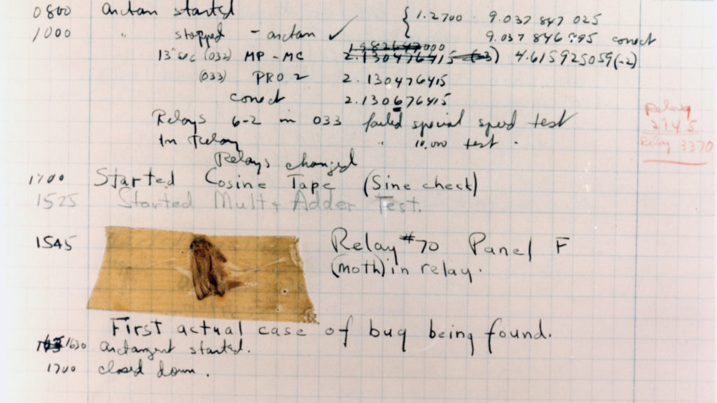 D'où vient le mot bug pour désigner un problème informatique ? // Source : Naval History and Heritage Command (photo recadrée) D'où vient le mot bug pour désigner un problème informatique ? // Source : Naval History and Heritage Command (photo recadrée)