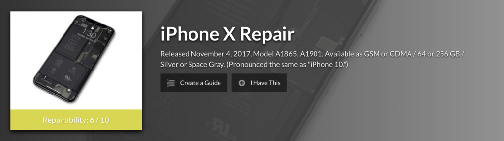Le 6/10 n'est pas une excellente note, mais n'est pas dramatique non plus // Source : iFixit Le 6/10 n'est pas une excellente note, mais n'est pas dramatique non plus // Source : iFixit