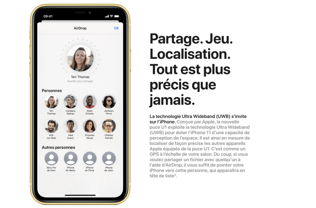 Puce U1 // Source : Apple