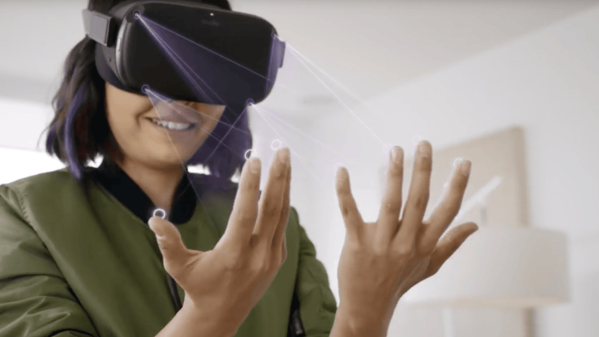 Oculus Quest avec hand tracking // Source : Oculus Oculus Quest avec hand tracking // Source : Oculus