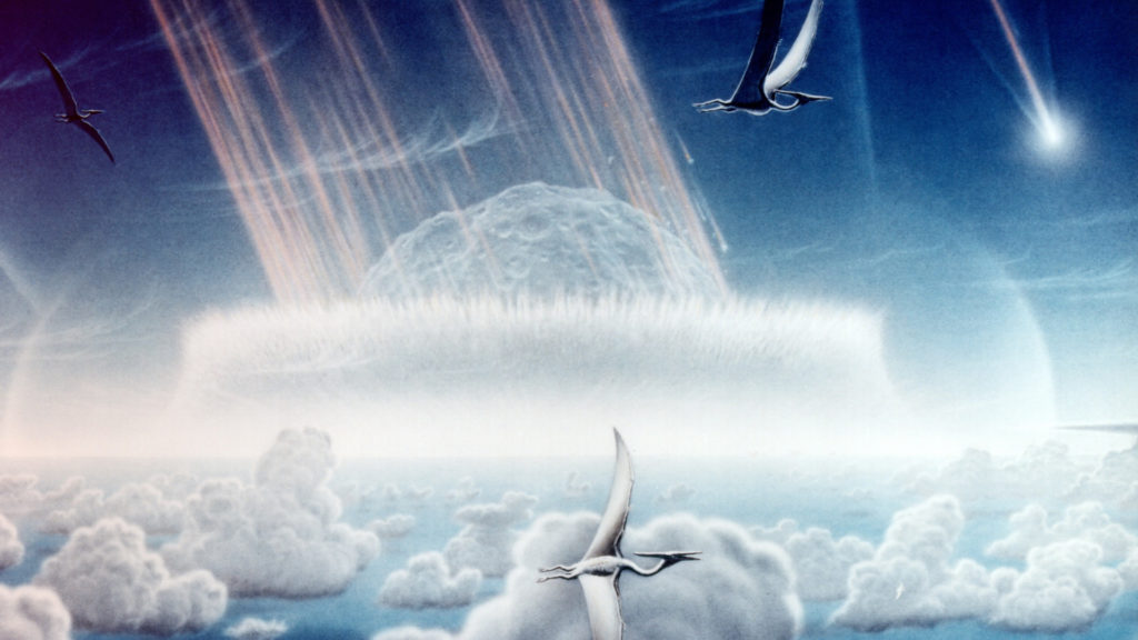 Le lieu de l'impact, vue d'artiste. // Source : Wikimedia/CC/Donald E. Davis (photo recadrée) Le lieu de l'impact, vue d'artiste. // Source : Wikimedia/CC/Donald E. Davis (photo recadrée)
