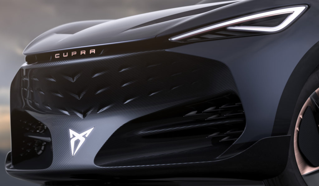 Face avant du Cupra Tavascan // Source : Cupra (Seat) Face avant du Cupra Tavascan // Source : Cupra (Seat)