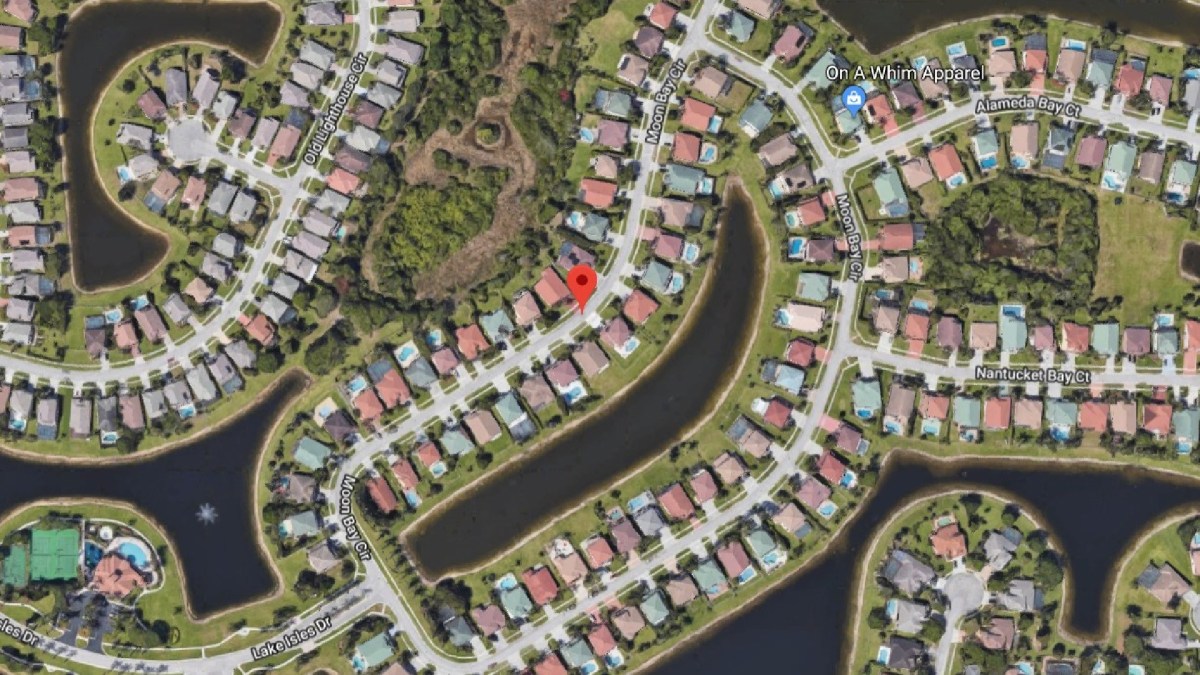 La voiture a été retrouvée dans un lac. // Source : Capture d'écran Google Maps La voiture a été retrouvée dans un lac. // Source : Capture d'écran Google Maps