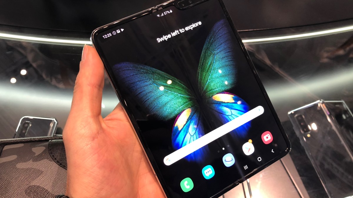 Le Samsung Galaxy Fold déplié // Source : Numerama Le Samsung Galaxy Fold déplié // Source : Numerama