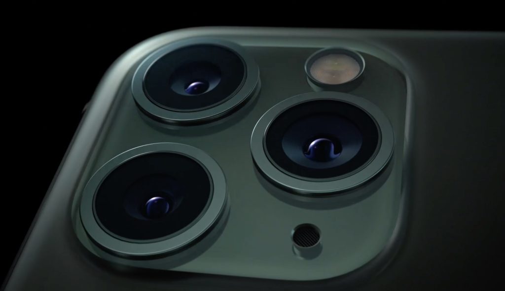 Les 3 capteurs de l'iPhone 11 Pro // Source : Apple Les 3 capteurs de l'iPhone 11 Pro // Source : Apple