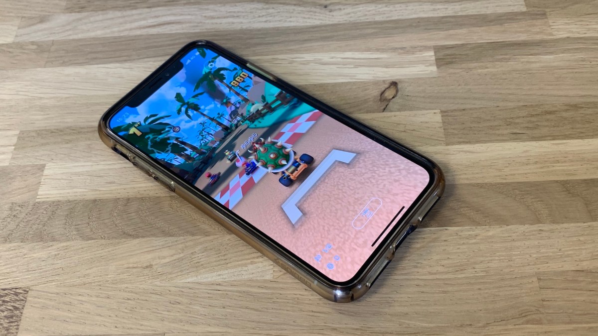 Mario Kart Tour sur iPhone X // Source : Numerama Mario Kart Tour sur iPhone X // Source : Numerama