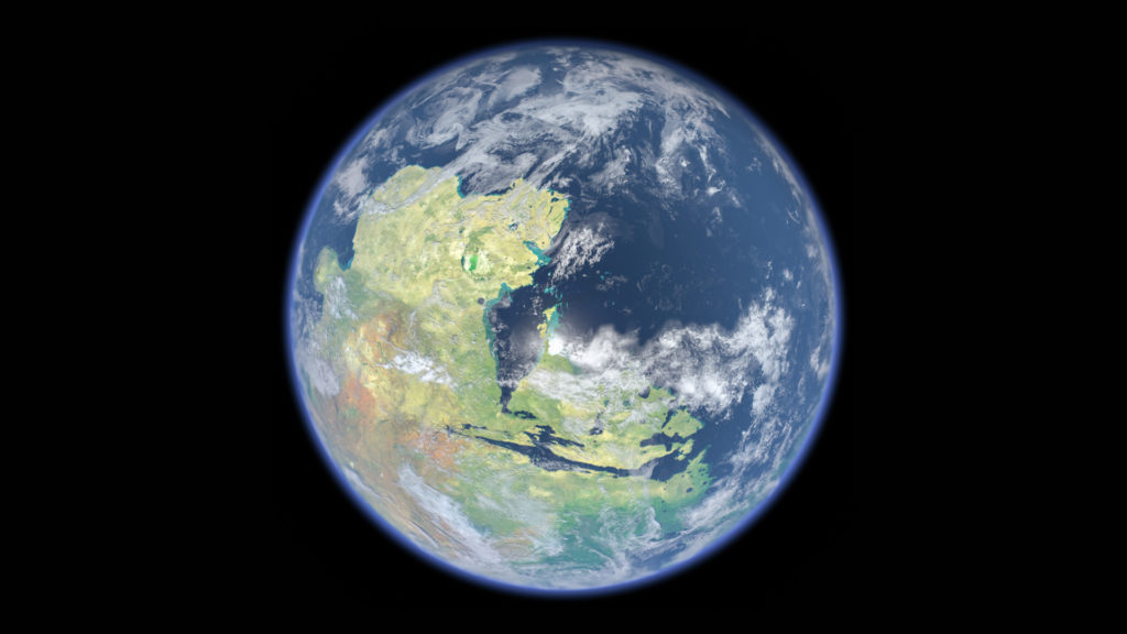 Une représentation de la terraformation de Mars. // Source : Flickr/CC/Kevin Gill (photo recadrée)