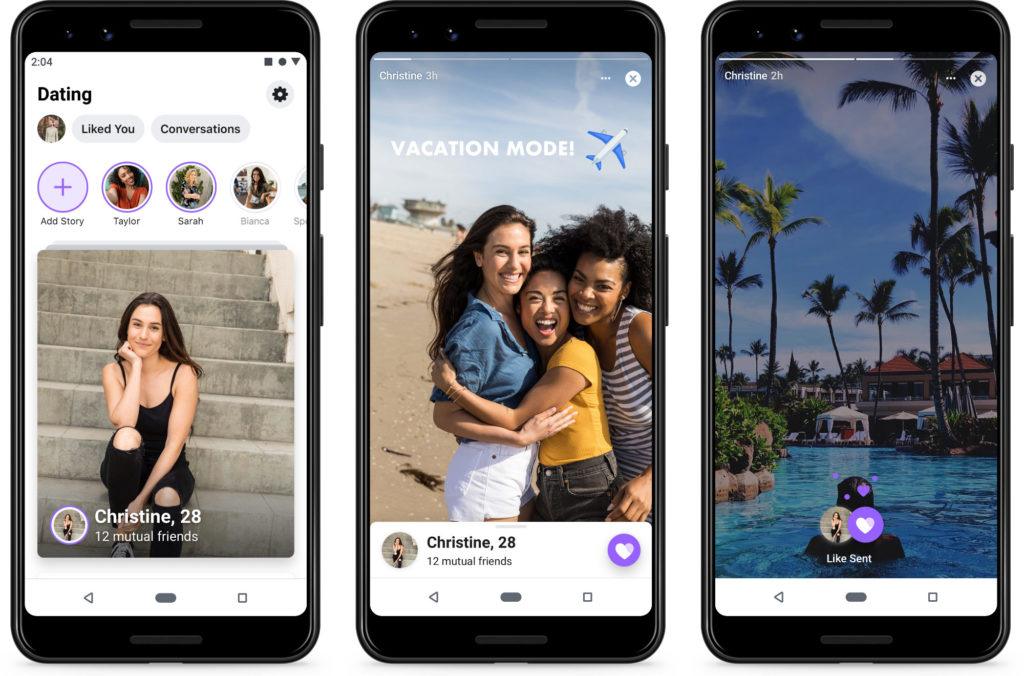 Facebook Dating et les match // Source : Facebook Facebook Dating et les match // Source : Facebook