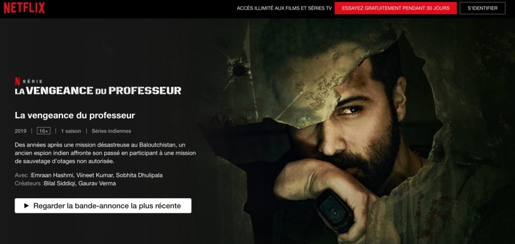 Capture de la fiche de la série (lien sans abonnement) // Source : Netflix