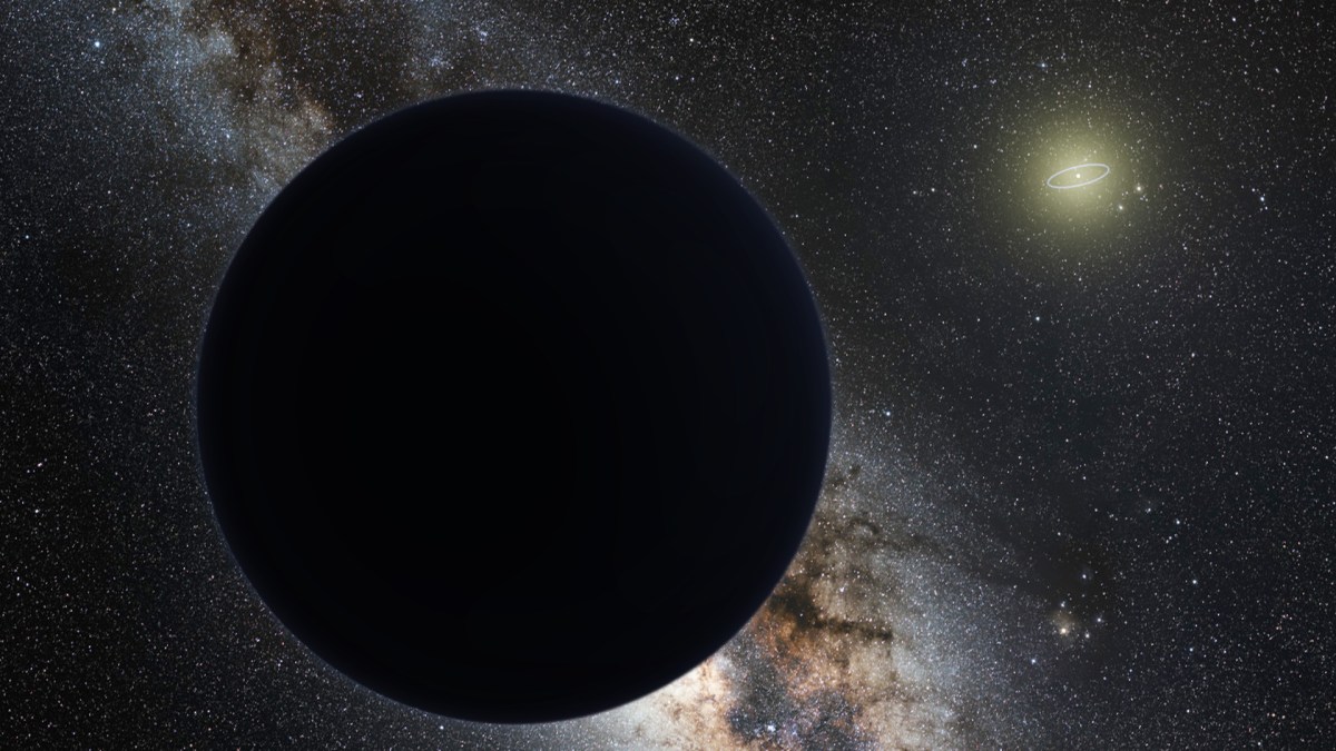 L'hypothétique Planète Neuf. // Source : Wikimedia/CC/nagualdesign, Tom Ruen, ESO L'hypothétique Planète Neuf. // Source : Wikimedia/CC/nagualdesign, Tom Ruen, ESO