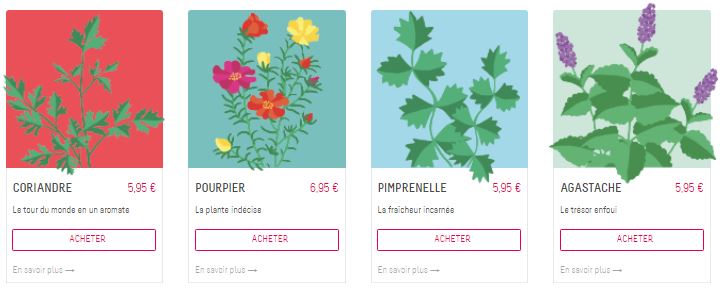 Des plants proposés sur Prêt à pousser. // Source : Prêt à pousser Des plants proposés sur Prêt à pousser. // Source : Prêt à pousser