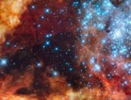L'amas stellaire R136. // Source : NASA, ESA, F. Paresce (INAF-IASF, Bologna, Italy), R. O'Connell (University of Virginia, Charlottesville), and the Wide Field Camera 3 Science Oversight Committee (photo recadrée)