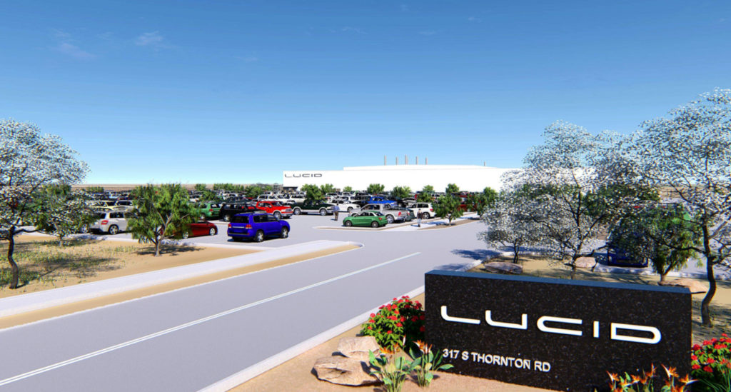 Usine Lucid Motors // Source : Lucid Motors (via The Verge) Usine Lucid Motors // Source : Lucid Motors (via The Verge)