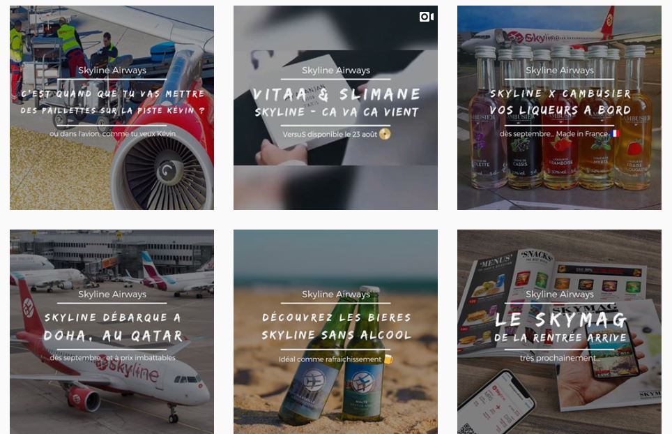 Le compte Instagram compte près de 20 000 abonnés. // Source : Capture d'écran Numerama / Skyline Airways / Instagram Le compte Instagram compte près de 20 000 abonnés. // Source : Capture d'écran Numerama / Skyline Airways / Instagram