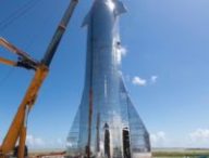 Le Starship assemblé // Source : Twitter/Elon Musk