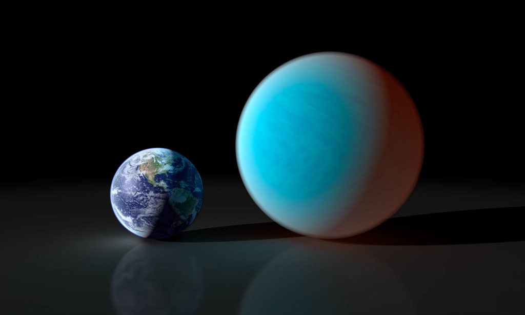 La terre, comparée à une super Terre. // Source : Flickr/CC/Nasa Universe La terre, comparée à une super Terre. // Source : Flickr/CC/Nasa Universe