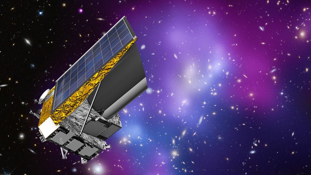 Représentation du téléscope spatial Euclid.ial // Source : ESA/C. Carreau,CC BY-SA 3.0 IGO Représentation du téléscope spatial Euclid.ial // Source : ESA/C. Carreau,CC BY-SA 3.0 IGO