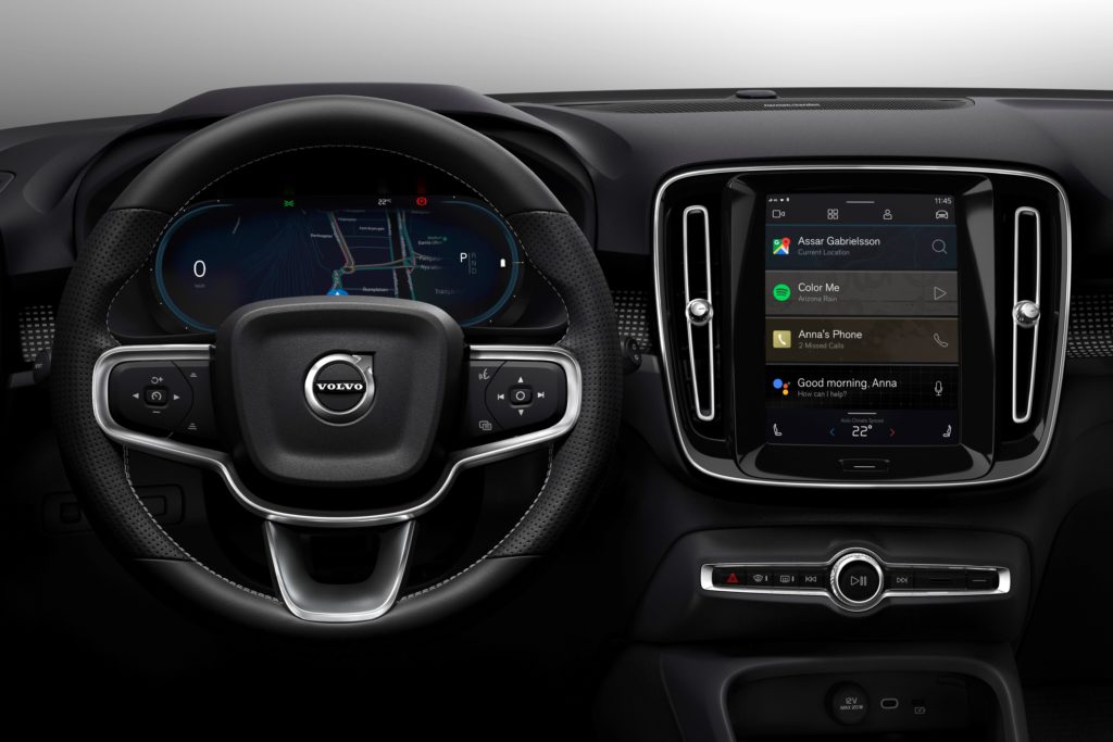 Android Automotive OS sur le Volvo XC40 // Source : Volvo Android Automotive OS sur le Volvo XC40 // Source : Volvo