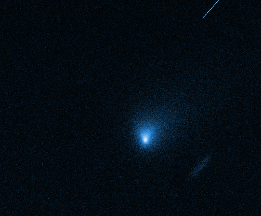 La comète Borisov imagée par le télescope Hubble. // Source : NASA, ESA, J. DePasquale (STScI) La comète Borisov imagée par le télescope Hubble. // Source : NASA, ESA, J. DePasquale (STScI)