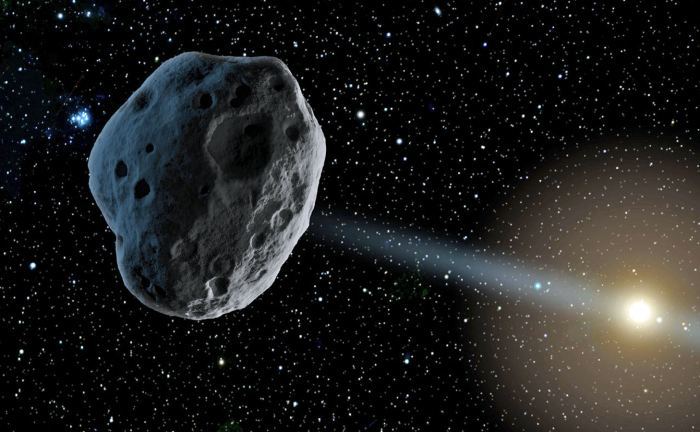 Une représentation de la comète Borisov. // Source : Wikimedia/CC/NASA/JPL Une représentation de la comète Borisov. // Source : Wikimedia/CC/NASA/JPL