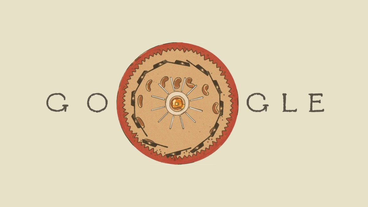Google célèbre les travaux de Joseph Plateau dans son Doodle du 14 octobre 2019. // Source : Google (image recadrée) Google célèbre les travaux de Joseph Plateau dans son Doodle du 14 octobre 2019. // Source : Google (image recadrée)