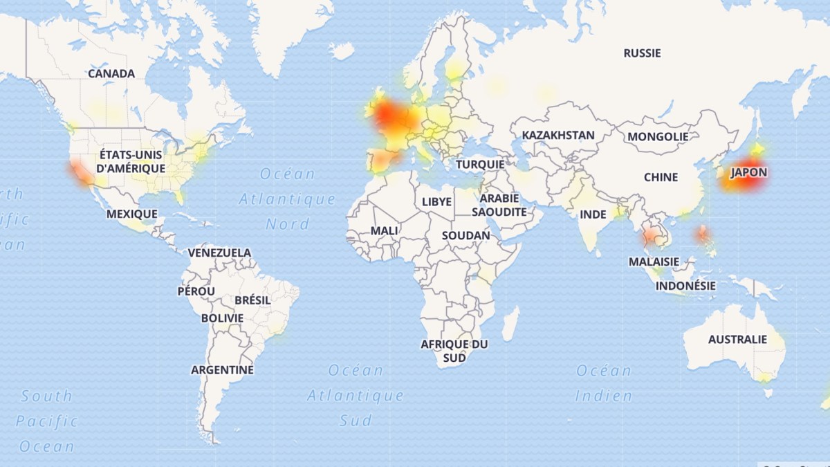 Capture downdetector du 2 octobre concernant Twitter // Source : Downdetector Capture downdetector du 2 octobre concernant Twitter // Source : Downdetector