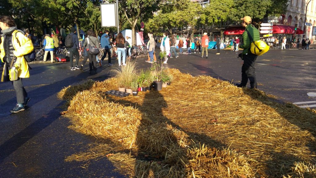 La ZAD se compose de plusieurs zones « naturelles » avec de la paille, des plantes, etc. // Source : Numerama La ZAD se compose de plusieurs zones « naturelles » avec de la paille, des plantes, etc. // Source : Numerama