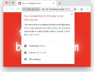 L'alerte que proposera Google dans Chrome. // Source : Google