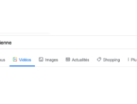 Une recherche Google avec le mot "lesbienne"