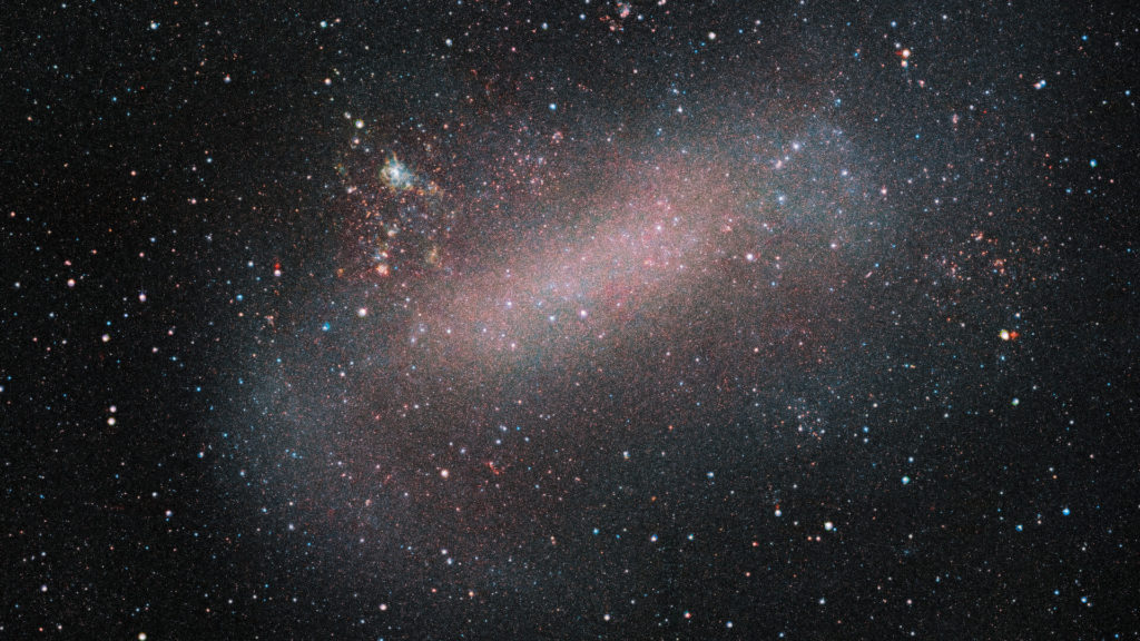 Le Grand Nuage de Magellan. // Source : ESO/VMC Survey (photo recadrée) Le Grand Nuage de Magellan. // Source : ESO/VMC Survey (photo recadrée)