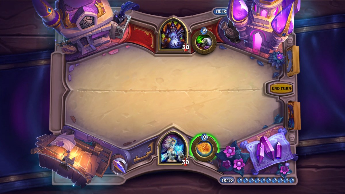Une partie de Hearthstone. Une partie de Hearthstone.