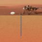 InSight doit creuser jusqu'à 5 mètres de profondeur. // Source : Flickr/CC/DLR German Aerospace Center (photo recadrée) InSight doit creuser jusqu'à 5 mètres de profondeur. // Source : Flickr/CC/DLR German Aerospace Center (photo recadrée)