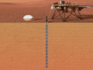 InSight doit creuser jusqu'à 5 mètres de profondeur. // Source : Flickr/CC/DLR German Aerospace Center (photo recadrée)