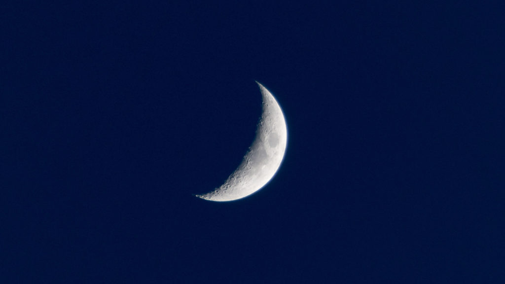Un croissant de lune. // Source : Pxhere/CC0 Domaine public (photo recadrée) Un croissant de lune. // Source : Pxhere/CC0 Domaine public (photo recadrée)