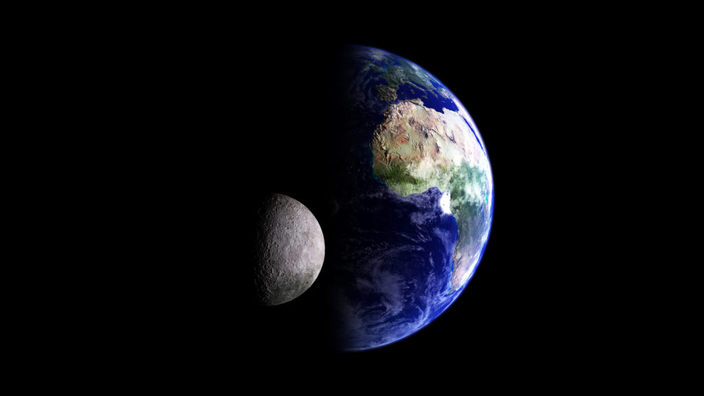 La Lune et la Terre. // Source : Flickr/CC/Kevin Gill La Lune et la Terre. // Source : Flickr/CC/Kevin Gill