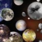 Un montage avec les lunes du système solaire, comparées à la taille de la Terre. // Source : NASA (photo recadrée) Un montage avec les lunes du système solaire, comparées à la taille de la Terre. // Source : NASA (photo recadrée)