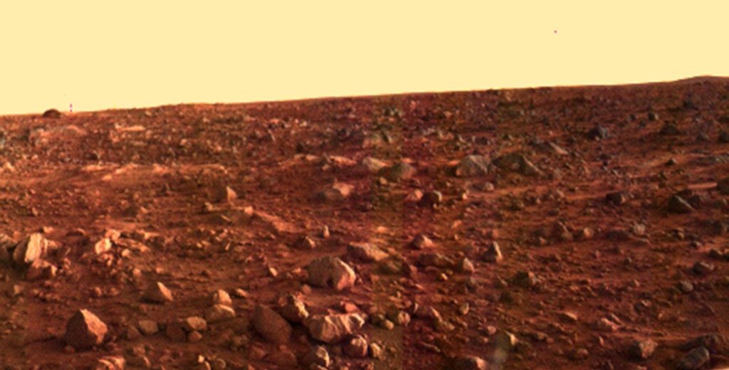 Photographie du paysage martien prise par Viking 1. // Source : NASA/JPL Photographie du paysage martien prise par Viking 1. // Source : NASA/JPL