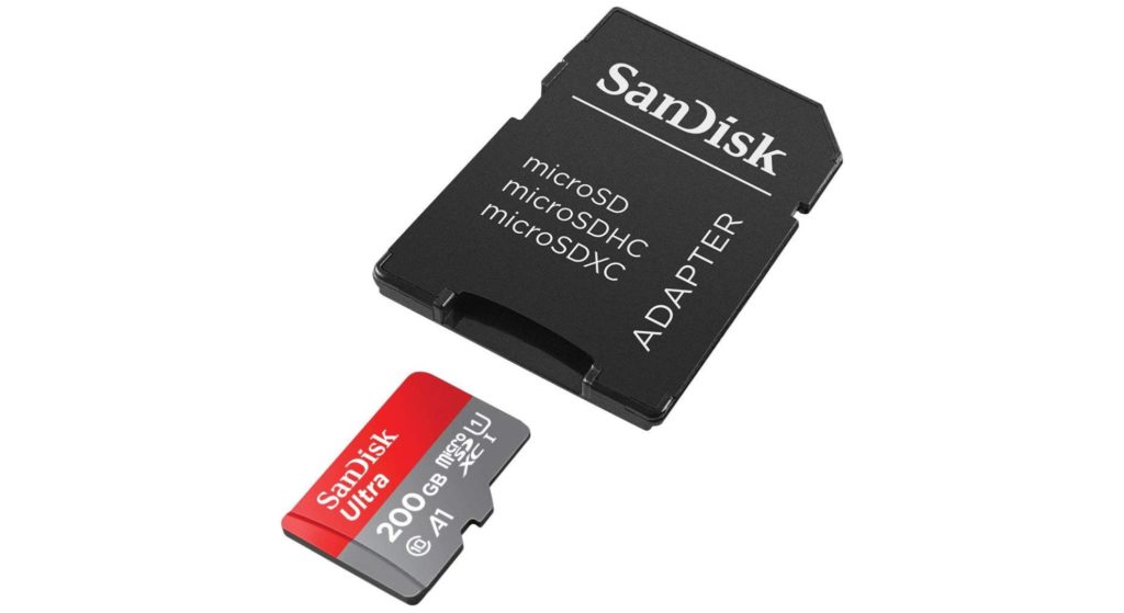 MicroSD SanDisk Ultra 200 Go avec adaptateur MicroSD SanDisk Ultra 200 Go avec adaptateur