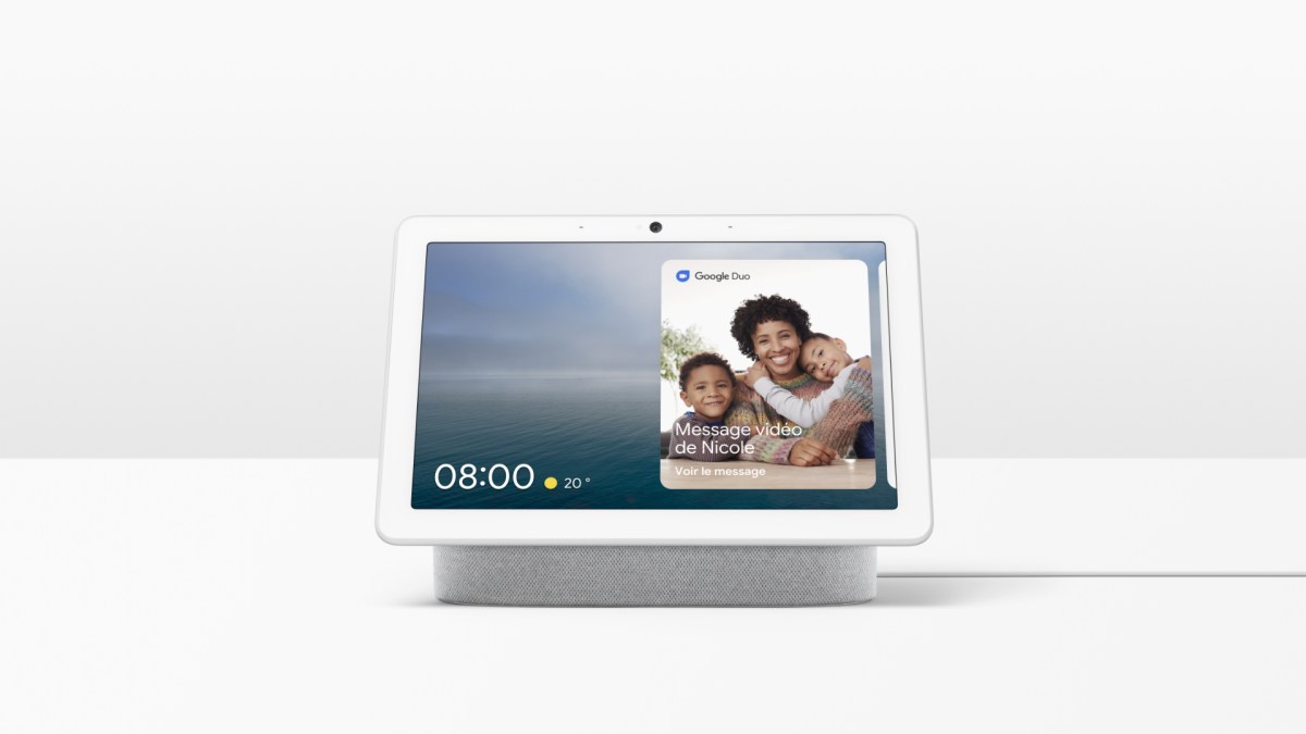 Le Google Nest Hub Max // Source : Google Le Google Nest Hub Max // Source : Google