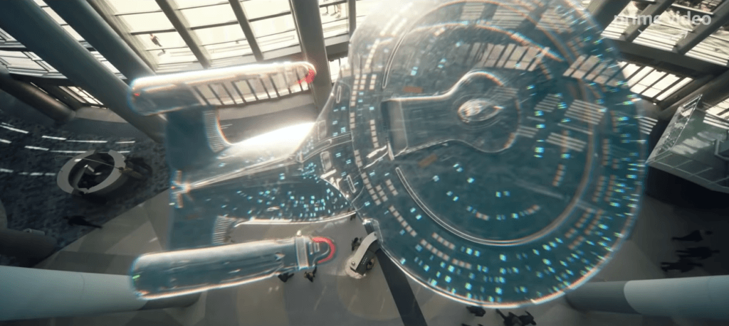 Hologramme de l'USS Enterprise. // Source : CBS / Prime Hologramme de l'USS Enterprise. // Source : CBS / Prime