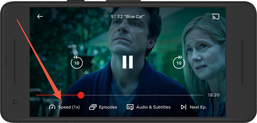 Des tests de vitesse sur smartphone // Source : Netflix Des tests de vitesse sur smartphone // Source : Netflix