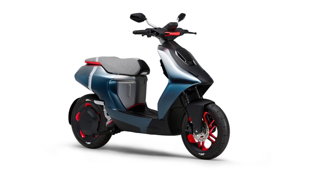 Le projet de scooter 50 électrique E02 // Source : Yamaha Le projet de scooter 50 électrique E02 // Source : Yamaha