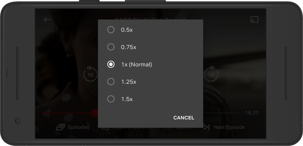 Des tests de vitesse sur smartphone // Source : Netflix Des tests de vitesse sur smartphone // Source : Netflix