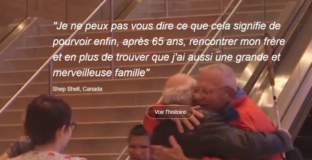 Un témoignage publié sur le site de My Heritage. // Source : My Heritage Un témoignage publié sur le site de My Heritage. // Source : My Heritage