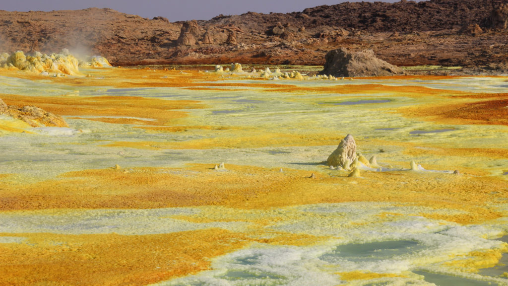 Dallol. // Source : Flickr/CC/mauro gambini (photo recadrée) Dallol. // Source : Flickr/CC/mauro gambini (photo recadrée)