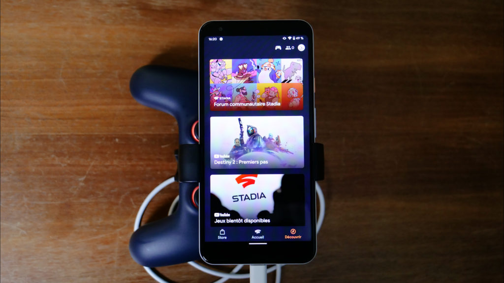 Google Stadia // Source : Louise Audry pour Numerama Google Stadia // Source : Louise Audry pour Numerama