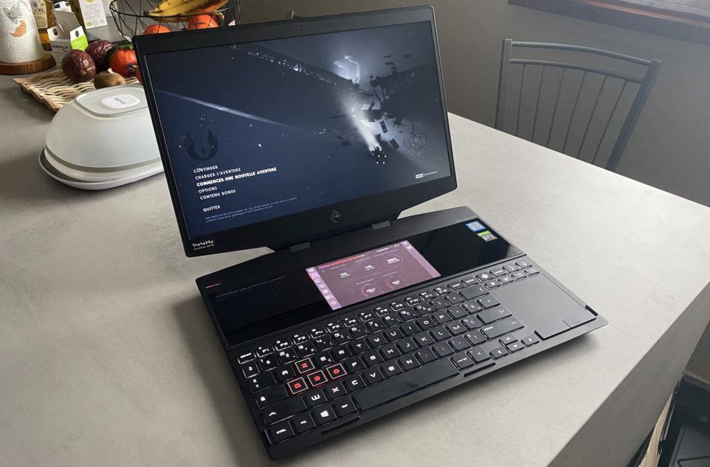 Le HP Omen X 2S // Source : Maxime Claudel pour Numerama Le HP Omen X 2S // Source : Maxime Claudel pour Numerama
