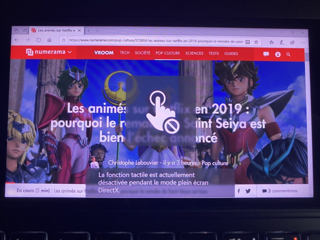 Deuxième écran du HP Omen X 2S // Source : Maxime Claudel pour Numerama Deuxième écran du HP Omen X 2S // Source : Maxime Claudel pour Numerama