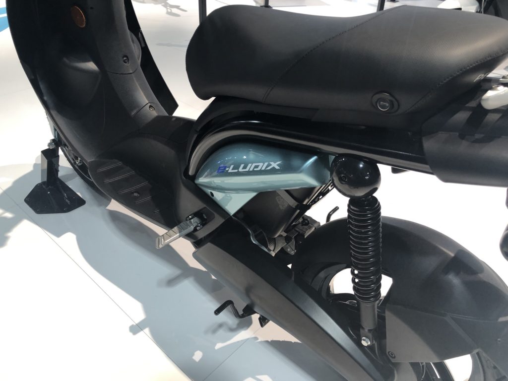 Le Peugeot e-ludix à EICMA 2019 // Source : Marie Turcan pour Vroom/Numerama